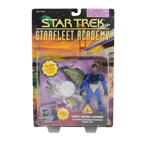 Playmates 1996  Star Trek Starfleet Academy Cadet Geordi LaForge Action Figure